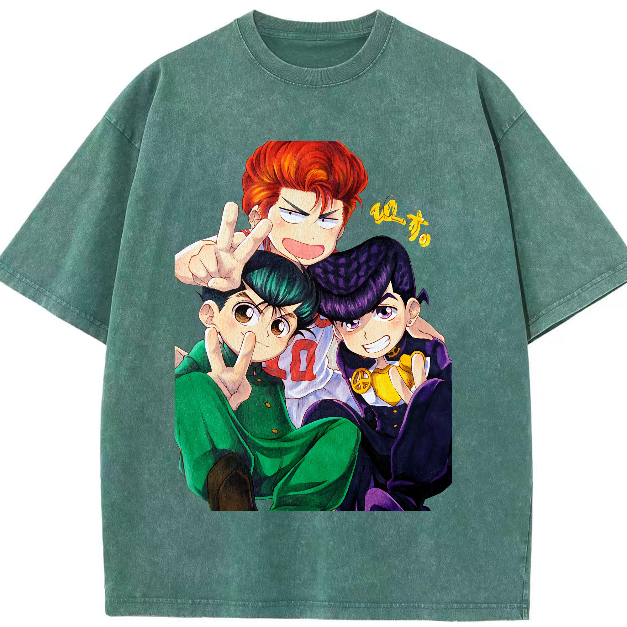 （画像用） SLAM DUNK／スラムダンク 綿100% ヴィンテージ風 半袖Tシャツ（フロントプリント）